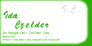 ida czelder business card
